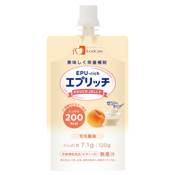 【送料無料】株式会社フードケアエプリッチパウチゼリー モモ風味【ドラッグピュア楽天市場店】【RCP】