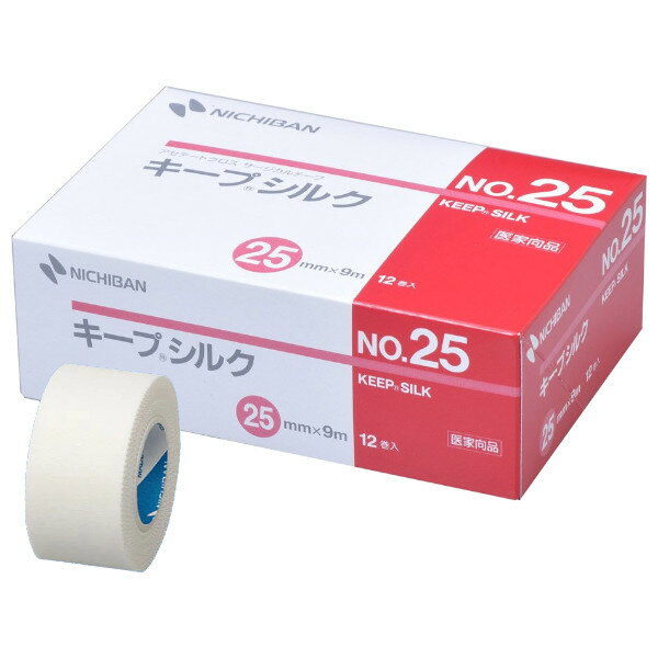 【本日楽天ポイント5倍相当】【送料無料】ニチバン株式会社キープ シルク　No.25 25mm×9m×12個セット【ドラッグピュア楽天市場店】【RCP】