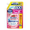 【送料無料】花王株式会社　バスマジックリン　SUPER泡洗浄　アロマローズの香り　つめかえ用　800ml＜お風呂　浴槽用洗剤　大容量　詰め替え＞(この商品は注文後のキャンセルができません)【ドラッグピュア楽天市場店】【△】