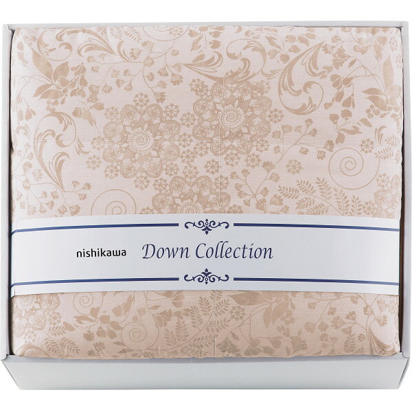 【本日楽天ポイント5倍相当】【代引き不可・送料無料】西川株式会社　羽毛合掛けふとん　ベージュ［シ..