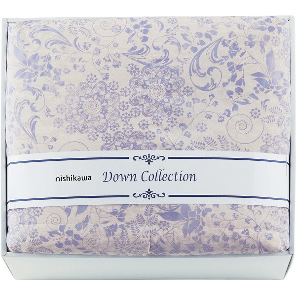 【本日楽天ポイント5倍相当】【代引き不可・送料無料】西川株式会社　羽毛合掛けふとん　パープル［シ..