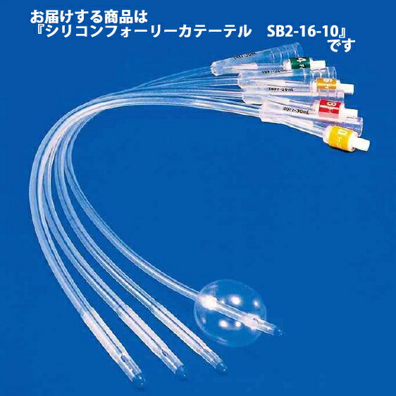 【本日楽天ポイント5倍相当】【送料無料】ニプロ株式会社　シリコン製フォーリーカテーテル［SB2-16-10］16Fr　10本入［商品コード：25-510］＜短期的使用泌尿器用フォーリーカテーテル＞【医療機器】【ドラッグピュア楽天市場店】【△】