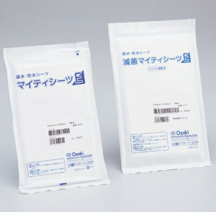 【本日楽天ポイント5倍相当】オオサキメディカル株式会社『マイティシーツ(吸水・防水シーツ) 100cm×120cm 10枚入』【ドラッグピュア楽天市場店】【RCP】【北海道・沖縄は別途送料必要】（発送まで7〜14日程です・ご注文後のキャンセルは出来ません）