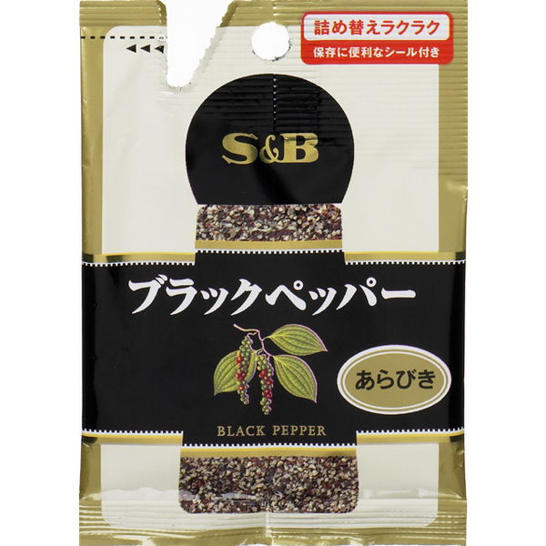 【本日楽天ポイント5倍相当】エスビー食品株式会社S＆B　袋入り ブラックペッパー（あらびき）14g×10個セット【■■】