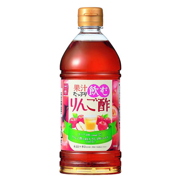 内堀醸造 株式会社果汁たっぷり飲むりんご酢 500ml×10本セット