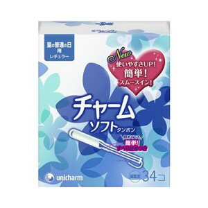 【本日楽天ポイント5倍相当】【送料無料】ユニ・チャームチャームソフト タンポンレギュラー 34個入【△】