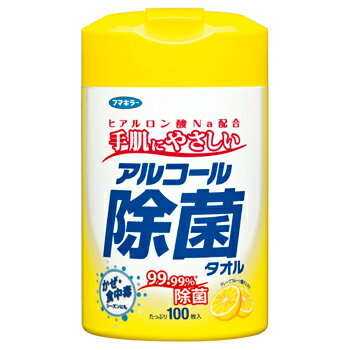 フマキラー株式会社フマキラー　アルコール除菌タオル　本体　100枚入×12個（1ケース）【RCP】