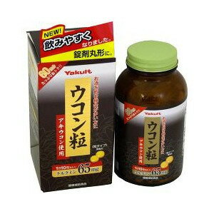 【商品説明】・アキウコンを使用・1日目安量にクルクミン65mg配合・クルクミンを中心にビタミンC、ビタミンEを配合・お得な600粒【召し上がり方】・健康補助食品として1日当たり10粒を目安に、水等でお召し上がり下さい。【原材料】乳糖、ウコンエキス末、セルロース、ショ糖エステル、ウコン、トウモロコシたん白、ビタミンC、ビタミンE 【栄養成分】(10粒あたり)熱量・・・9.4KcaLたんぱく質・・・0.05g脂質・・・0.09g炭水化物・・・2.1gナトリウム・・・0.28mgビタミンC・・・50mgビタミンE・・・2.8mgクルクミン・・・65mg 【アレルギー物質】原材料の一部に乳を含む 【注意事項】・分包開封後はお早めにお召し上がり下さい。・色調等が異なる場合がありますが、品質には問題ありません。・妊娠、授乳中の方および薬剤を処方されている方は、念のため医師にご相談下さい。・食品によるアレルギーが認められる方は、原材料名をご確認下さい。・体質によりまれに身体に合わない場合があります。その場合は使用を中止して下さい。・乳幼児の手の届かない所に保管して下さい。広告文責：株式会社ドラッグピュア作成：201311ST神戸市北区鈴蘭台北町1丁目1-11-103TEL:0120-093-849製造販売者：ヤクルトヘルスフーズ株式会社区分：健康食品・日本製