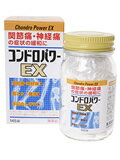 内容量：145錠【製品特徴】●神経系の調節機能があるビタミンB1に、コンドロイチン硫酸ナトリウムと、ビタミンB1の作用を助けるアスパラギン酸カリウム・マグネシウム、更に塩酸グルコサミン(緩衝剤)を配合。●関節痛・神経痛・肩凝り・腰痛・手足のしびれに効果のある内服薬です。●剤　型・錠　剤。●効能・効果・次の諸症状の緩和・神経痛、筋肉痛、関節痛(腰痛、肩こり、五十肩など)・手足のしびれ、便秘、眼精疲労・脚気「ただし、これらの症状について、1ヶ月ほど使用しても改善がみられない場合は、医師または薬剤師に相談すること」・次の場合のビタミンB1の補給・肉体疲労時、妊娠、授乳期、病中病後の体力低下時●用法・用量・次の1回量を1日3回(朝、昼、晩)、水はたはお湯で服用してください。・成人(15歳以上) 3錠 3回 ・15歳未満 服用しないこと。【用法・用量に関連する注意】(1)定められた用法・用量を厳守してください。●成　分　1日量(9錠)中・ビタミンB1(硫酸チアミン)30mg・コンドロイチン硫酸ナトリウム800mg・アスパラギン酸カリウム・マグネシウム等量混合物200mg・添加物として、塩酸グルコサミン、セルロース、アルファー化デンプン、クロスポビドン、ステアリン酸マグネシウムを含有します。 【使用上の注意】・相談すること1.次の人は服用前に医師または薬剤師に相談してください。(1)薬によりアレルギー症状を起こしたことがある人。(2)次の診断を受けた人・腎臓病2.次の場合は、直ちに服用を中止し、商品添付説明文書を持って医師または薬剤師に相談してください。(1)服用後、次の症状があらわれた場合・関係部位→皮ふ・症状→発疹、発赤、かゆみ・関係部位→消化器 悪心、嘔吐(2)1ヶ月位服用しても症状がよくならない場合。3.次の症状があらわれることがあるので、このような症状の継続または増強が見られた場合には、服用を中止し、医師または薬剤師に相談してください。・軟便、下痢 【保管及び取扱い上の注意】(1)直射日光の当たらない湿気の少ない涼しい所に密栓して保管してください。(2)小児の手の届かない所に保管してください。(3)誤用をさけ、品質を保持するために他のの容器に入れ替えないでください。(4)箱およびらべるの「開封年月日」記入欄に、開封した日付を記入し、ビンをこの文書とともに箱に入れたまま保管してください。(5)一度開封した後は、品質保持の点から6ヵ月以内に使用してください。・なお使用期限を過ぎた製品は使用しないでください。【お問い合わせ先】こちらの商品につきましての質問や相談につきましては、当店（ドラッグピュア）または下記へお願いします。皇漢堂製薬株式会社 お客様相談窓口 フリーダイヤル 0120-023520受付時間：平日9：00-17：00(土、日、祝日を除く)広告文責：株式会社ドラッグピュア神戸市北区鈴蘭台北町1丁目1-11-103TEL:0120-093-849製造販売者：皇漢堂製薬株式会社区分：第3類医薬品・日本製文責：登録販売者　松田誠司 ■ 関連商品皇漢堂製薬　お取扱商品 神経痛　関連商品 筋肉痛　関連商品 関節痛　関連商品