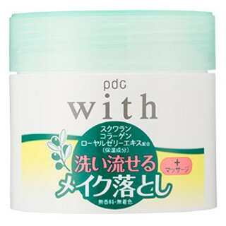 商品区分：化粧品 【ウィズ メイク落としの商品詳細】 ●ダブル洗顔がいらない ●洗い流せるメイク落とし ●無香料・無着色 ●落ちにくい口紅やファンデーション・毛穴のメイク汚れも、一度ですっきり洗い流せます。濡れた手でも使えます。 ●天然由来保湿成分スクワラン配合 【ご使用方法】 適量(さくらんぼ大)を顔全体に伸ばしメイクとなじませた後、水かぬるま湯で十分に洗い流してください。 【成分】 ミネラルオイル、水、プロピレングリコール、タルク、ステアリン酸PEG-25、ステアリン酸ソルビタン、ワセリン、ジメチコン、ベヘニルアルコール、ステアリン酸、スクワラン、メチルグルセス-10、PEG-8(カプリル/カプリン酸)グリセリル、ステアリン酸PEG-150、セタノール、水酸化K、トコフェロール、フェノキシエタノール、パラベン、塩化ベンザルコニウム 【ご注意】 ●傷や湿疹等、異常のある部位には使用しないでください ●使用中、赤み・はれ・かゆみ・刺激等の異常が出たときは使用をやめ、皮フ科医等へ相談してください。 ●目に入らないよう注意し、入ったときはすぐに洗い流してください。 ●使用後はしっかりとフタを閉め、極端に高温または低温、直射日光があたる所や乳幼児の手が届く所には保管しないでください 広告文責：株式会社ドラッグピュア 作成：201811VHM 神戸市北区鈴蘭台北町1丁目1-11-103 TEL:0120-093-849 製造販売：株式会社pdc 区分：化粧品 ■ 関連商品 株式会社pdcお取扱商品 クレンジングクリーム関連商品