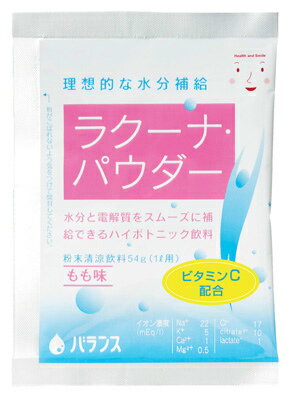 【本日楽天ポイント5倍相当】バランスラクーナ・パウダー もも味 54g 60袋【JAPITALFOODS】