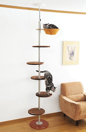 キャット ポール 猫用 キャットタワー ペット 用品 突っ張り式 家具 キャットツリーねこ ネコ