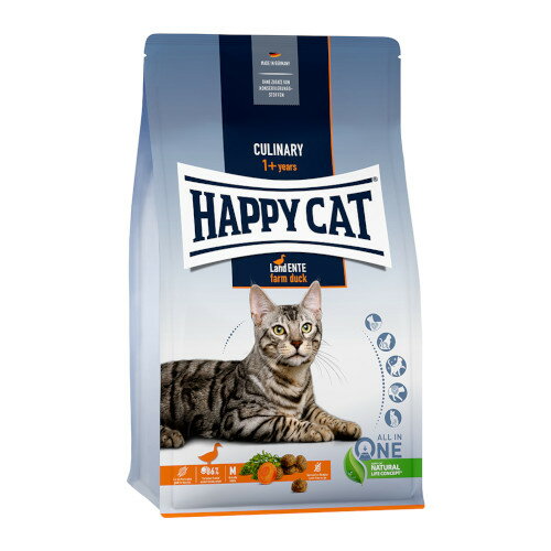 ハッピーキャット カリナリー ファームダック（平飼いの鴨/穀物不使用）300g 1袋 中粒