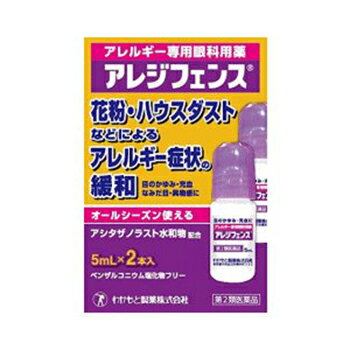 【第2類医薬品】アレジフェンス 5mLx2本【わかもと製薬】【セルフメディケーション税制対象】【メール便対応】【sp】