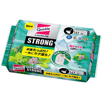 トイレクイックル ストロング エクストラハーブの香り つめかえ用 16枚【花王】【納期：10日程度】 1