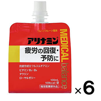 アリナミン メディカルバランスN グレープフルーツ風味 100ml×6個【アリナミン製薬】