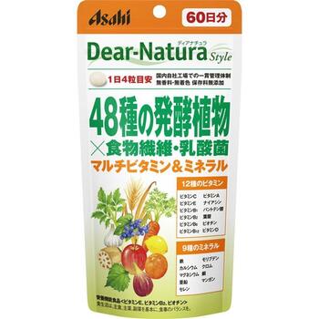 ディアナチュラ 48種の発酵植物×食物繊維・乳酸菌 240粒(60日分)【アサヒ】【メール便送料無料】