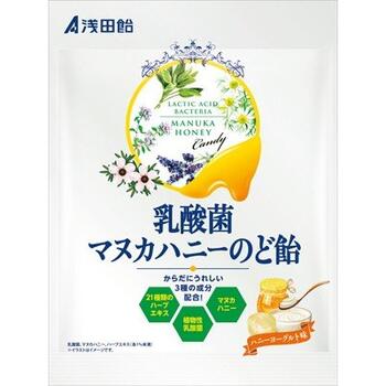 【メール便対応!】乳酸菌マヌカハニーのど飴【浅田飴】【4987206621665】【3個までメール便発送可!】