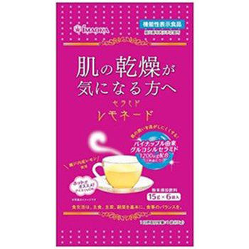 【メール便対応！】セラミドレモネード 90g(15g×6袋)【今岡製菓】【4901267130010】【2個までメール便発送可！】