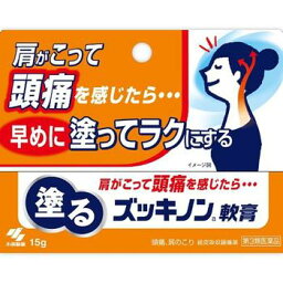 【第3類医薬品】塗るズッキノン軟膏 15g【小林製薬】【セルフメディケーション税制対象】【メール便5個まで】【sp】