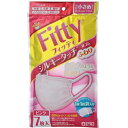 Fitty シルキータッチ 耳ゴムふわり マスク やや小さめサイズ ピンク（7枚入） 約14.5×9cm