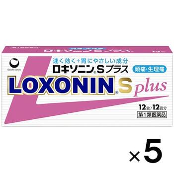 【第1類医薬品】ロキソニンSプラス 12錠×5個【第一三共ヘルスケア】【セルフメディケーション税制対 ...