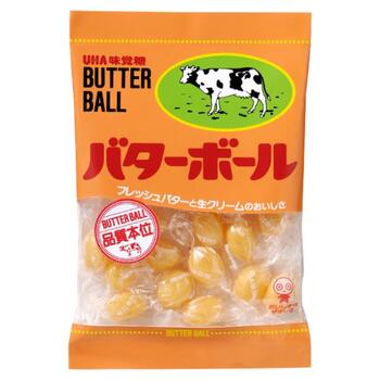 味覚糖 バターボール 104g【UHA味覚糖】【メール便1個まで】