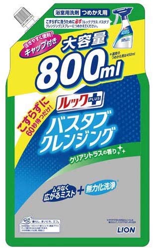 ルックプラス バスタブクレンジング クリアシトラスの香り詰替 大容量(800ml)