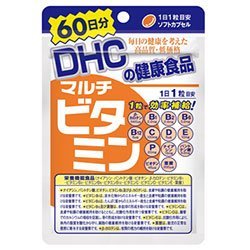 商品説明 「DHC マルチビタミン 60日分 60粒」は、マルチビタミンの栄養機能食品です。12種類のビタミン+ビタミンPを配合しています。1日に必要な摂取基準量が1粒で摂れます。毎日の健康にお役立てください。ソフトカプセルタイプ。栄養機能食品。 栄養機能 ●ナイアシンは、皮膚や粘膜の健康維持を助ける栄養素です。 ●パントテン酸は、皮膚や粘膜の健康維持を助ける栄養素です。 ●ビオチンは、皮膚や粘膜の健康維持を助ける栄養素です。 ●β-カロテンは、夜間の視力の維持を助けるとともに、皮膚や粘膜の健康維持を助ける栄養素です。 ●ビタミンB1は、炭水化物からのエネルギー産生と皮膚や粘膜の健康維持を助ける栄養素です。 ●ビタミンB2は、皮膚や粘膜の健康維持を助ける栄養素です。 ●ビタミンB6は、たんぱく質からのエネルギー産生と皮膚や粘膜の健康維持を助ける栄養素です。 ●ビタミンB12は、赤血球の形成を助ける栄養素です。 ●ビタミンCは、皮膚や粘膜の健康維持を助けるとともに、抗酸化作用を持つ栄養素です。 ●ビタミンDは、腸管でのカルシウムの吸収を促進し、骨の形成を助ける栄養素です。 ●ビタミンEは、抗酸化作用により、体内の脂質を酸化から守り、細胞の健康維持を助ける栄養素です。 ●葉酸は、赤血球の形成を助けるとともに、胎児の正常な発育に寄与する栄養素です。 お召し上がり方 ■召し上がり量 1日1粒を目安にお召し上がりください。 ■召し上がり方 ・水またはぬるま湯でお召し上がりください。 ・お身体に異常を感じた場合は、飲用を中止してください。 ・原材料をご確認の上、食品アレルギーのある方はお召し上がりにならないでください。 ・薬を服用中あるいは通院中の方、妊娠中の方は、お医者様にご相談の上お召し上がりください。 ■ご注意 ・お子様の手の届かない所で保管してください。 ・開封後はしっかり開封口を閉め、なるべく早くお召し上がりください。 栄養素等表示基準値に対する割合(%) ●ナイアシン：136 ●パントテン酸：167 ●ビオチン：100 ●β-カロテン*：100 ●ビタミンB1：220 ●ビタミンB2：218 ●ビタミンB6：320 ●ビタミンB12：300 ●ビタミンC：125 ●ビタミンD(ビタミンD3)：100 ●ビタミンE(d-α-トコフェロール)：125 ●葉酸：100 *ビタミンAの栄養素等表示基準値に対する割合 ご注意 ●本品は、多量摂取により疾病が治癒したり、より健康が増進するものではありません。 ●1日の摂取目安量を守ってください。 ●葉酸は、胎児の正常な発育に寄与する栄養素ですが、多量摂取により胎児の発育が良くなるものではありません。 ●本品は、特定保健用食品と異なり、消費者庁長官による個別審査を受けたものではありません。 ○食生活は、主食、主菜、副菜を基本に、食事のバランスを。 保存方法 直射日光、高温多湿な場所をさけて保存してください。 原材料名・栄養成分等 ●名称：ビタミン類含有食品 ●原材料名：オリーブ油、ビタミンE含有植物油、ゼラチン、ビタミンC、グリセリン、デュナリエラカロテン、酵素処理ルチン、ナイアシン、ヘスぺリジン(オレンジ由来)、パントテン酸Ca、ミツロウ、ビタミンB6、ビタミンB2、ビタミンB1、ビタミンD3、レシチン(大豆由来、遺伝子組換えでない)、葉酸、ビオチン、ビタミンB12 ●栄養成分表示/1日当たり1粒525mg：エネルギー 2.9kcal、たんぱく質 0.15g、脂質 0.19g、炭水化物 0.14g、ナトリウム 0.54mg、ナイアシン 15mg、パントテン酸 9.2mg、ビオチン 45μg、β-カロテン (ビタミンA効力1500IU) 5400μg、ビタミンB1 2.2mg、ビタミンB2 2.4mg、ビタミンB6 3.2mg、ビタミンB12 6μg、ビタミンC 100mg、ビタミンD(ビタミンD3) (200IU) 5μg、ビタミンE(d-α-トコフェロール) 10mg、葉酸 200μg ●その他の栄養成分表示/1日当たり1粒525mg：ビタミンP 20mg 原産国 日本 お問い合わせ先 ■健康食品相談室 フリーダイヤル：0120-575-368 受付時間：9：00-20：00(日・祝日をのぞく) ■販売者 株式会社ディーエイチシー 東京都港区南麻布2-7-1 原産国 日本 内容量：31.5g(1粒重量525mg(1粒内容量350mg)×60粒) 1日量(目安)：1粒 60日分 JANコード：　4511413404126 賞味期限等の表記について パッケージに記載。 [DHC サプリメント] ビタミン類/マルチビタミン/マルチビタミン 区分:[栄養機能食品] 文責：株式会社ドラッグWAKUWAKU　登録販売者　桑原芳浩 広告文責：株式会社ドラッグWAKUWAKU TEL：0439-50-3389