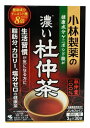 【小林製薬 濃い杜仲茶 煮出し用の商品詳細】 ●生活習慣が気になる方に。脂肪分、カロリー、塩分ゼロの健康茶です。 ●小林製薬の杜仲葉は健康成分「ゲニポシド酸」がもっとも豊富な5-8月に限定し手摘みで収穫をし、茶葉に加工しています。 ●濃い杜仲茶は、健康成分ゲニポシド酸8倍(当社比※)。 ※小林製薬の杜仲茶1.5g×30袋(煮出し用)と比較 ●独自のえぐみがある杜仲茶をすっきり香ばしく風味豊かに仕上げました。 ●1袋(3.0g)で1.5L煮出せるので経済的です。 ●ノンカロリー・ノンカフェイン。夜のティータイムや寝る前に、子供から大人まで妊婦さんも安心して飲んでいただけます。 【召し上がり方】 ・ホットでも冷やしてもおいしくお飲みいただけます。 ・健康成分をしっかりとりたい方は2袋で濃い目に煮出してお飲みください。 ・煮出した杜仲茶は冷蔵庫で保存し、お早めにお飲みください。 【小林製薬 濃い杜仲茶 煮出し用の原材料】 杜仲葉 【栄養成分／1.5Lあたり】 エネルギー・・・0kcaL たんぱく質・・・0g 脂質・・・0g 炭水化物・・・0g ナトリウム・・・0mg カフェイン・・・0mg ゲニポシド酸・・・50〜102mg 【保存方法】 ・直射日光を避け、涼しい乾燥した所に保存してください。 【ブランド】 小林製薬の杜仲茶 【発売元、製造元、輸入元又は販売元】 小林製薬 ※予告なくパッケージ・内容が変更になる場合がございます。予めご了承ください。 商品に関するお電話でのお問合せは、下記までお願いいたします。 受付時間9：00-17：00(土・日・祝日を除く) 医薬品：0120-5884-01 健康食品・サプリメント：0120-5884-02 歯とお口のケア：0120-5884-05 衛生雑貨用品・スキンケア・ヘアケア：0120-5884-06 芳香・消臭剤・水洗トイレのお掃除用品：0120-5884-07 台所のお掃除用品・日用雑貨・脱臭剤：0120-5884-08 (とちゅう　トチュウ) 小林製薬 541-0045 大阪市中央区道修町4-3-6 ※お問合せ番号は商品詳細参照 文責：株式会社ドラッグWAKUWAKU　登録販売者　桑原芳浩 広告文責：株式会社ドラッグWAKUWAKU TEL：0439-50-3389