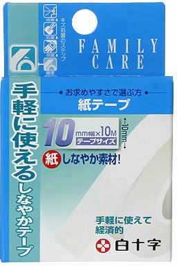 【メール便可】ファミリーケア(FC) 紙テープ(10mm*10m)【4987603462939】【ファミリーケア(FC)】