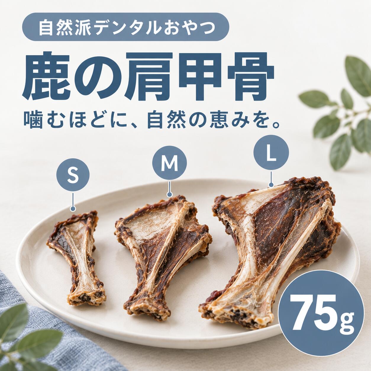 【クーポンで30%OFF】肩甲骨 ドッグフード ペットフード 犬 手作り デンタルケア デンタルガム 長持ち デンタルおもちゃ 歯磨き ふりかけ おやつ 無添加 国産 鹿肉 鹿の角 鹿の骨 鹿肩甲骨1個 ボーン 低カロリー 自然派 犬猫 健康 生活