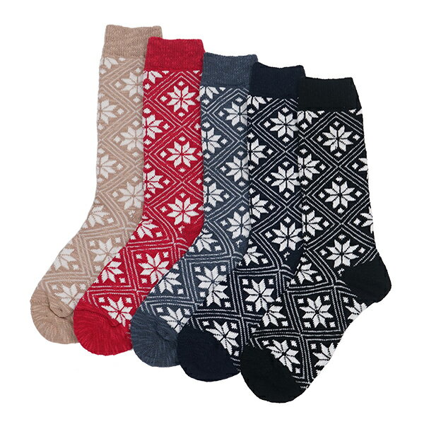 楽天DryBones Online ShopJacquard Socks “SNOWFLAKE”/ ジャカード ソックス 「雪柄」/ DRY BONES【ドライボーンズ】