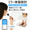 体重計 ミラー体重計 ミニ体脂肪計 体組成計 スマホ連動 iOS ip...(4)