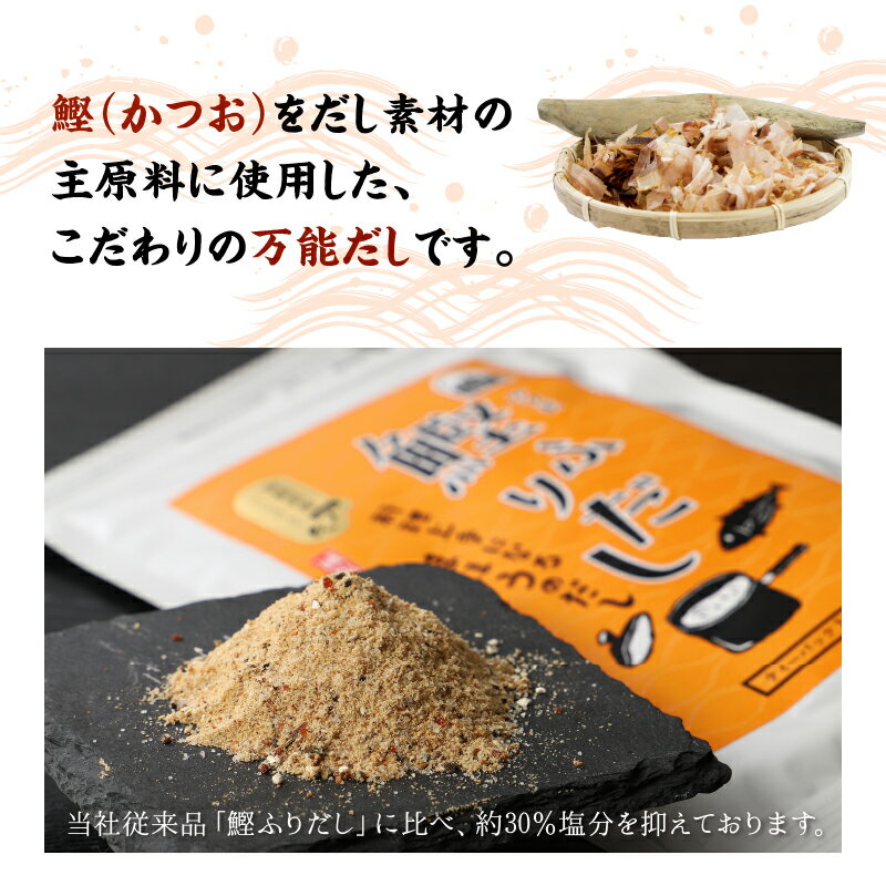 【送料無料】 減塩 鰹ふりだし 8.3g×30包×3袋 かつおだし パック だしの素 出汁 顆粒 粉末 スープ つゆ 鰹節 鯖節 いりこ 煮干 北海道産 昆布 宮崎県産 椎茸 みそ汁 うどん 醤油 ポイント消化 お試し 買い回り メール便 物産 グルメ食品 産直