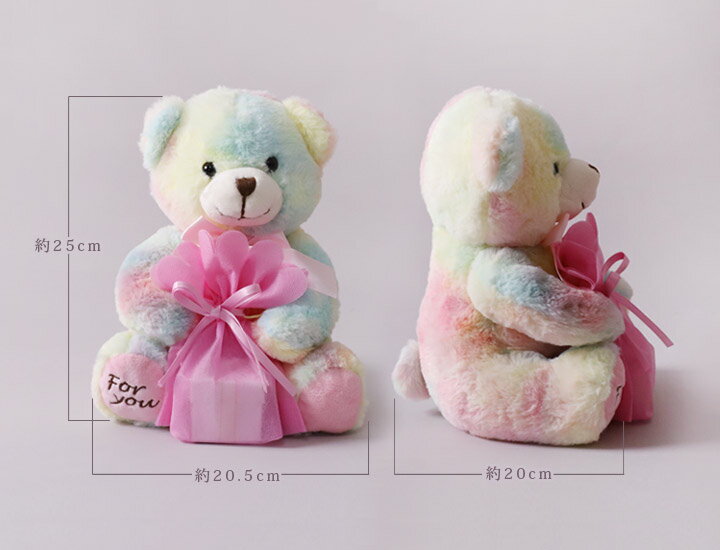 楽天市場 単品購入不可 プレゼント サプライズ可愛い くまのぬいぐるみ 付きワンランク上のラッピングgift用 贈り物 プレゼント ぬいぐるみ ラッピング デザイナーズアクセサリー Devas