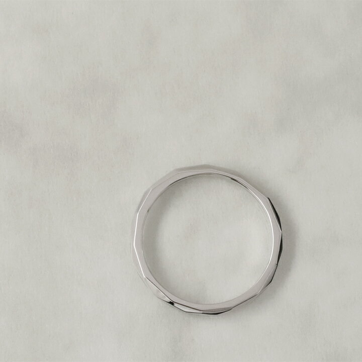 【2/4 値上げ対象】【1000円OFF 1/28まで 】プラチナ リング レディース 指輪 メンズ シンプル カットデザイン M 刻印 ピンキーリング pt950 プラチナ950 つけっぱなし 普段使い ペア 刻印 誕生石 地金 プラチナリング