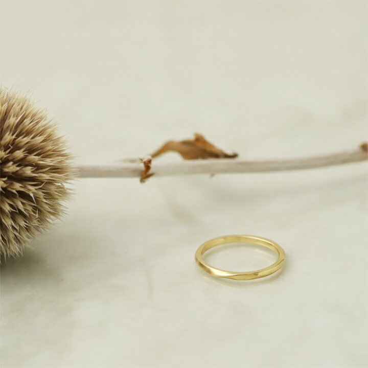 【1000円クーポン▼2/25まで】【2/26 値上げ対象】 18金 リング k18 指輪 レディース 18金指輪 メンズ シンプル ゴールド ひねり S ツイスト 光沢 マット 刻印 k18リング 極細 つけっぱなし 普段 使い お揃い 18k 18 金 地金 18kリング 5号 6号 7号 8号 9号 18金リング