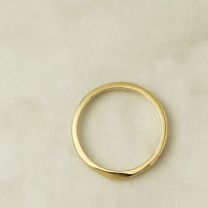 【1000円クーポン▼2/25まで】【2/26 値上げ対象】 18金 リング k18 指輪 レディース 18金指輪 メンズ シンプル ゴールド ひねり S ツイスト 光沢 マット 刻印 k18リング 極細 つけっぱなし 普段 使い お揃い 18k 18 金 地金 18kリング 5号 6号 7号 8号 9号 18金リング