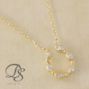 【10/27 値上げ対象】 k18ダイヤモンドネックレス レディース シンプル 18金 ネックレス k18 6石 0.06ct ダイヤモンド 馬蹄 ホースシュー 18金ネックレス k18 18k あずきチェーン 華奢 18 金 18kネックレス 38cm 39cm 40cm 42cm 45cm