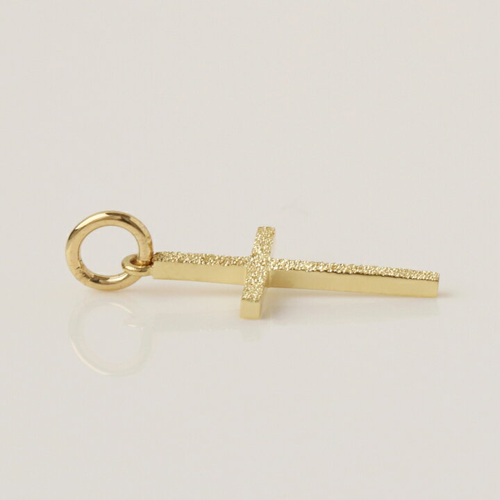 小さめのシンプルなクロス(S)【裏・表使用可】K18 18k 18金 ゴールド　ペンダントメンズ レディース ペア プレゼント にもオススメDEVAS ディーヴァス
