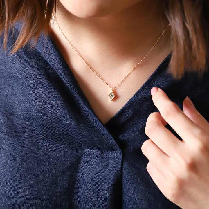 Offメール便8 4 5新作 18金 ダイヤモンド ひし形ネックレス アンティーク ゴールドローンバス レディース 大人 18kミルグレイン ミル打ち おしゃれ K18あずきチェーンdevas Maton予約販売 レディースジュエリー アクセサリージュエリー アクセサリー Insolite