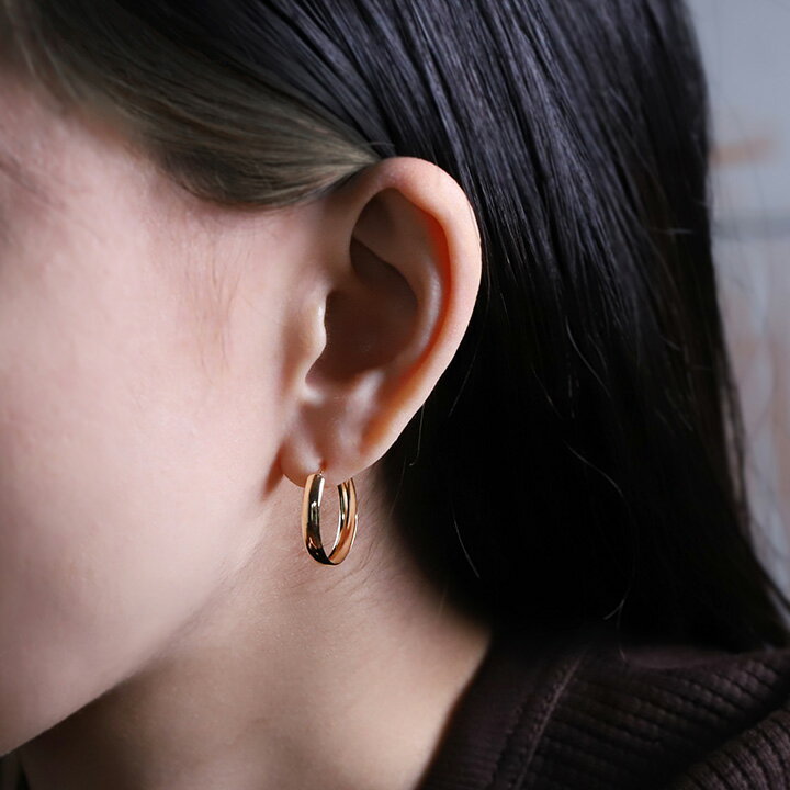 ＼15日まで限定／6000円クーポンセール！ フープピアス 18k ピアス レディース シンプル 選べる地金 甲丸 18金ピアス プラチナ pt900 ゴールド 18金 フープ 金ピアス k18 地金 18 金 ふーぷぴあす リングピアス リング 地金 金属アレルギー対応 18kピアス 3