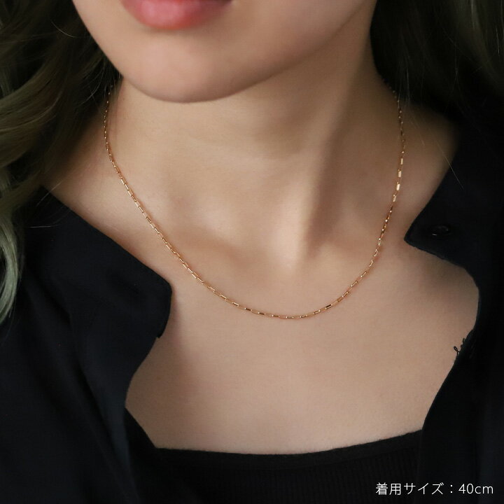 18金 ネックレス k18 チェーン レディース シンプル フィガロチェーン 1.25mm幅 18金ネックレス のみ k18 18k チェーンのみ つけっぱなし 普段 使い 細い 細身 華奢 ロングチェーン 18kネックレス チェーンネックレス だけ 40cm 45cm 50cm 60cm k18ネックレス