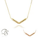 【3500円クーポン▼7/10まで】 18金 ネックレス k18 レディース シンプル ハワイアンジュエリー ハワジュ マイレ V字 V バー ピンクゴールド ...
