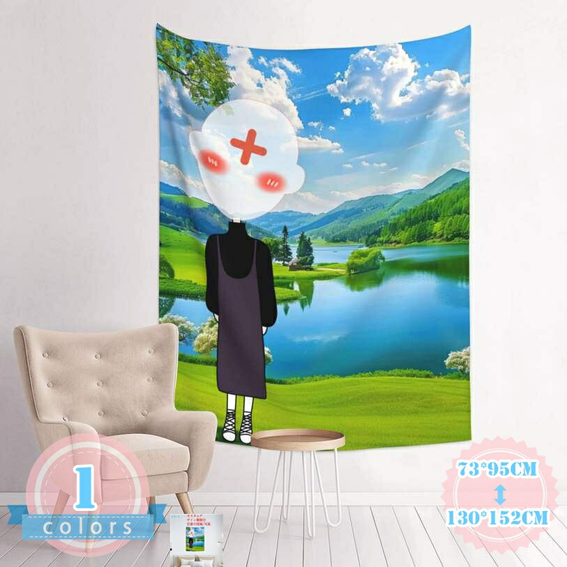 Rakuten - 300円OFFクーポン 来図カスタマイズ タペストリー 大判 青空と白雲 自然風景タペストリー ジャングル サンシャイン 山 壁掛け 風景画タペストリー 新緑の並木 多機能壁掛け モダン 布ポスター 模様替え 部屋 窓 カーテン 新居祝い カラー お店 ds-store