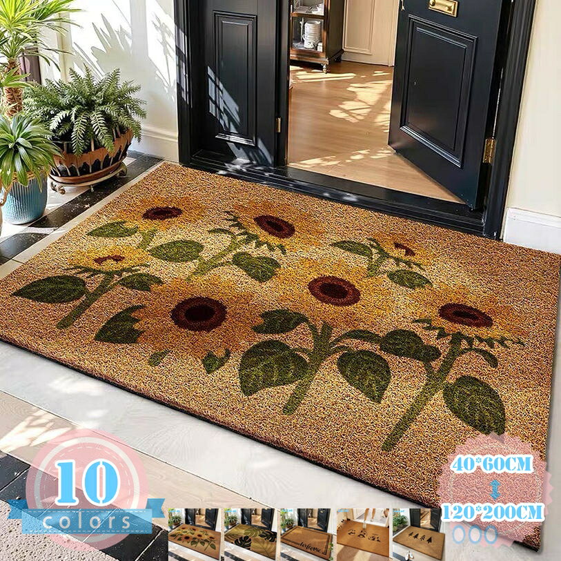 メイン素材：PVC素材：ココヤシ風PVCサイズ：約40*60cm 50*80cm 60*90cm 80*120cm 100*150cm 120*200cm機能：吸水速乾、デコレーション、滑り止め、防音、泥落とし、除塵、オールシーズン対応【泥落とし吸水】屋内、屋外でお使いいただける泥落としマットです。長い梅雨の日でも大雪の日の中でもフロア汚れを最小限に抑えます！一年中も快適にご使用いただけます。【水洗いOK・掃除も簡単】 汚れが目立ちやすい屋外マットも、サッと水洗いするだけで簡単にきれいになります。砂利や泥が詰まっても、ひっくり返して叩くだけ。複雑な手入れは一切不要なので、日々の掃除の手間を最小限に抑えられる玄関マットです。【滑り止め加工】裏面には滑り止め効果を発揮するゴム素材を使用しております。良い滑り止め効果で、マットのズレを防止します。雨の日や雪の日にも関わらず、ご使用いただけます。【使う場所を選ばない玄関マット】屋内、屋外でお使いいただける玄関マットです。ドアマット、階段マット、玄関マット、キッチンマットなど、様々な使い道でご利用いただけます。一般住宅、オフィス、会社、ビル、学校、飲食店、美容院、店舗など幅広くご使用いただけます。商品の特徴 ★家に入る前に埃やゴミを落としてくれるのは玄関マットの役目だけではなく、毎日家族を送り出したり、大切なお客様を最初に出迎えるのも玄関ですよね。 ★裏面には高密度の小さな丸模様に施された、この形が強力な吸着力を発揮して、床にピタッと吸着するんですので、小さなお子様やペットがいるご家庭でもご使用になりやすくなっております。 ★品質良い材料を使って、丈夫で、踏み心地もよし、耐磨耗性、耐久性、吸水性、色落ちなし、毛も落としにくいです。 ★薄型仕様で、あらゆるドアの開閉の邪魔になりません。また、つきずき防止にもなります。細かい泥落としや吸水用にお使いください。毛足が短いのでゴミが絡みにくく、日常のお手入れは掃除機をかけるだけで十分です。 ★お手入れ簡単、丸洗いもOKです。弊店の玄関マットは屋外用と室内用、ご自宅用と業務用は全部OKです。一般住宅、企業、オフィス、会社、ビル、学校、幼稚園、保育園、店舗、病院、クリニックなど幅広くお使いいただけます。 ★総合的な魅力を実現するために、本製品は耐摩耗性、耐久性、防汚性および適合性を兼ね備えて開発された製品です。用途：業務用、家庭用、店舗、玄関、屋外、エレベーター、ロビー、ベランダ、ドア、贈り物、その他 商品の仕様 表面材質：ココヤシ風PVC　 裏面：滑り止め加工 サイズ：約40*60cm 50*80cm 60*90cm 80*120cm 100*150cm 120*200cm カラー：ホワイト 白 グレー ライトブラウン レッド 赤 ワインレッド ブラック 黒 グリーン ブルー ワインレッド 茶色 ブラウン ネイビー オレンジ 注意事項 商品写真はできる限り実物の色に近づけるよう撮影しておりますが、お客様のお使いのモニター設定、お部屋の照明等により実際の商品と色味が異なる場合がございます。 手作業による測定のため、1 - 3cmの誤差があります。予めご了承ください。 検索キーワード：ドアマット 大判 玄関マット 屋外 吸水速乾 室内 滑り止め 業務用 ウェルカム マット シンプル 泥落とし 吸水 滑り止めマット ラグマット 洗える 家庭用 フロアマット 防臭 水洗い 防ダニ 防カビ 玄関 北欧 げんかんまっと 玄関まっと 屋内 北欧風 おしゃれ 薄型 洗面所 速乾性 吸水性 耐摩耗性 ベランダ 屋内用玄関マット 長持ち プレゼント ギフト商品ページの情報は、あくまで閲覧・比較用です。最終的な製品の説明玄関マット室内 屋外 屋内 ドアマット北欧 花 おしゃれ 泥落としマット滑り止め 洗える 吸水速乾 耐磨耗性 防臭 丸洗い 浴室 洗面所 キッチン 業務用 家庭用 オフィス用玄関マット 滑り止め ドアマット 室内 屋外 カーペット 泥落としマッ 足ふきマット バスマット 風呂 キッチンマット 洗える 吸水 速乾 耐磨 業務用 家庭用 多用途 犬 猫 花柄チェア マット デスクチェアマット 椅子 マット デスク下マット ゲーミングチェアマット デスク チェア マット 椅子マット ゲーミングマット 椅子の下に敷くマット半円ラグ ドアマット キッチンマット 北欧 おしゃれ トレーサリー 復古 石柄 welcome 立体 高級 インテリア 屋外 室内 外 泥落とし 洗える すべり止め 汚れにくい 防水 コム製品