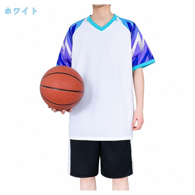 DSショップのメンズ 上下セット ゆったり 体型カバー スポーツウェア 半袖 Tシャツ ハーフパンツ セットアップ ジャージ ルームウェア 部屋着 運動着 カジュアル Vネック ラグラン スリーブ パジャマ 夏服 ds-store｜アングル2