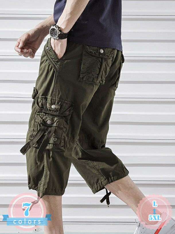 サルエルパンツ メンズ ズボン ワイドパンツ 夏服 ズボン 7分丈 無地 調整紐 ゆったり 通気性 大きいサイズ カジュアル 袴パンツ 快適 薄手 涼しい 夏用 カジュアルパンツ オールシーズン対応 ボトムズ アウトドア ds-store