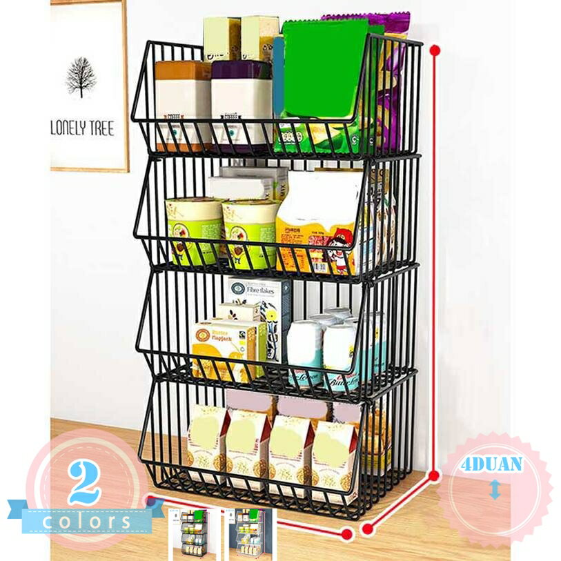 隙間収納 キッチンラック スリム スリムラック スチールラック 整理棚 4段 おしゃ...